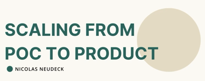 Talk "Scaling from POC to Production"