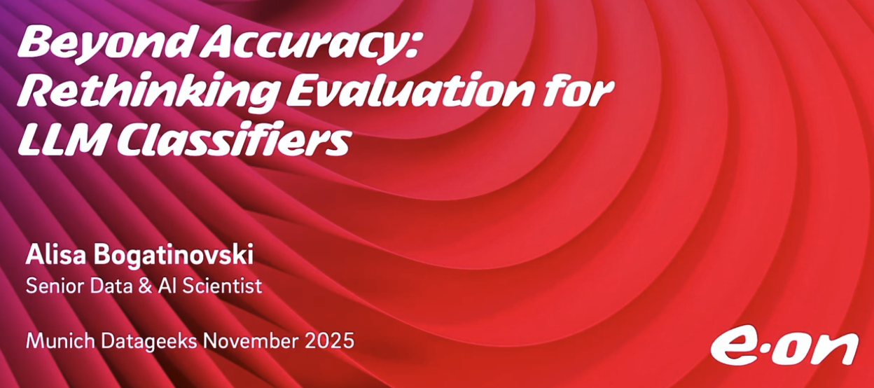 Talk "Beyond Accuracy: Rethinking Evaluation for LLM Classifiers"