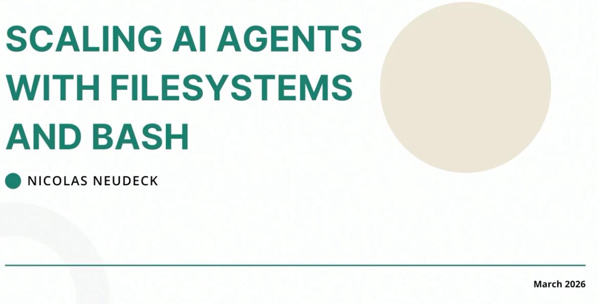 Scaling AI Agents With Filesystems and Bash